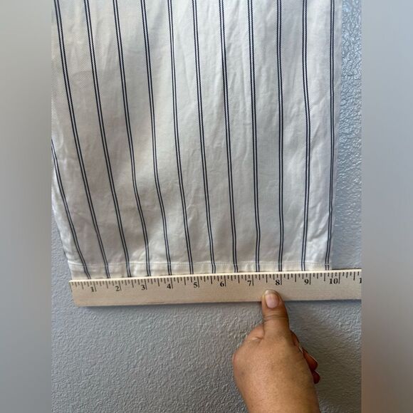 Jenni Kayne Bianca Stripped Straight Leg Pant in Navy Stripe XL - Picture 9 of 15